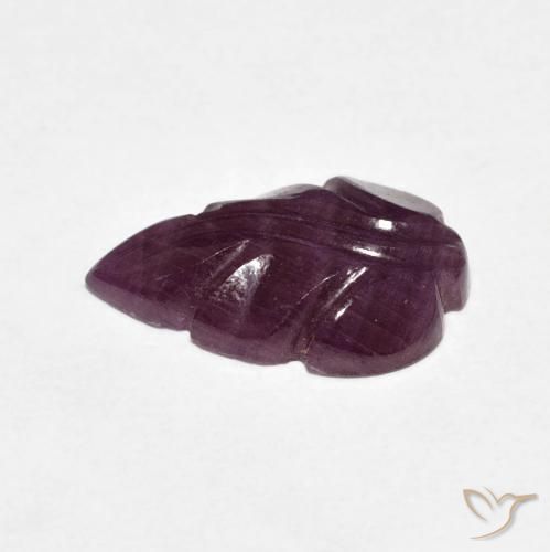 Ruby Gemstone in 14 x 9 mm (calibrated) Size for Sale, Ruby Stone in Medium Dark-Purple Color