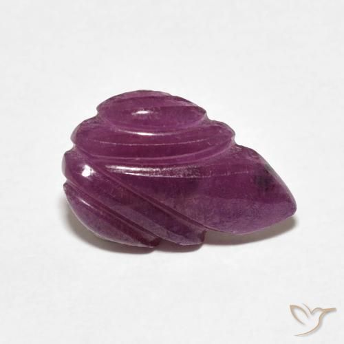 3.19 ct Carved Ruby, 13.7 x 9.5 mm From Madagascar, Photo A