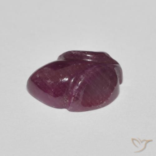 Ruby Gemstone in 10.8 x 8.3 mm Size for Sale, Ruby Stone in Purple Red Color