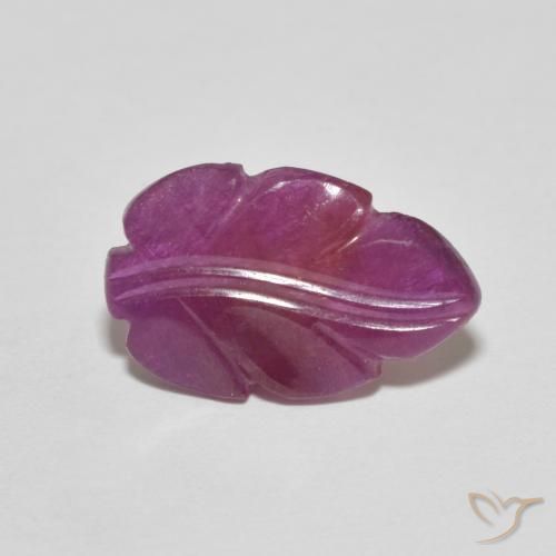 14,2x9,1 mm fancy-schliff lila Rubin aus Madagaskar, Gewicht von 2,61 ct, natürlicher Edelstein in Opaque Reinheit, 1 Stück fancy-schliff Rubin - Farbe: Rötlich-lila, Mohs-Härte von 9 Geeignet für den täglichen Gebrauch im Schmuck, Jahr des Schwein-Edelstein, Photo A
