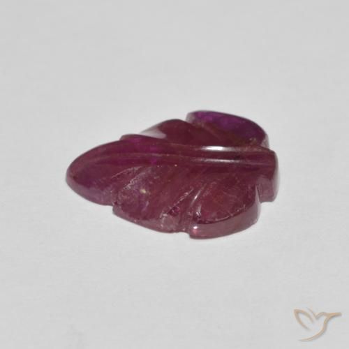 Ruby Gemstone in 14.4 x 11.4 mm Size for Sale, Ruby Stone in Medium Dark-Purple Color