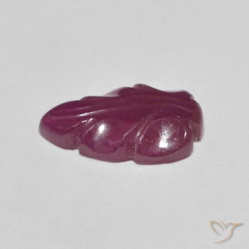 Ruby Gemstone in 12 x 8 mm (calibrated) Size for Sale, Ruby Stone in Pinkish Purple Color