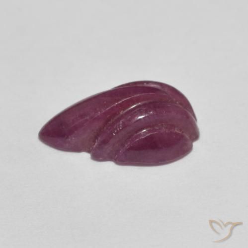 Ruby Gemstone in 11.4 x 7.3 mm Size for Sale, Ruby Stone in Reddish Purple Color