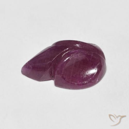 Ruby Gemstone in 12.3 x 8.7 mm Size for Sale, Ruby Stone in Wine Red Color