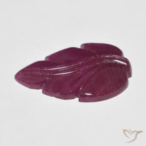 Ruby Gemstone in 19.6 x 12.9 mm Size for Sale, Ruby Stone in Deep Red Color