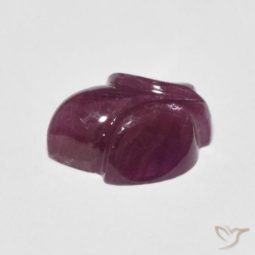 Ruby Gemstone in 12.2 x 9.6 mm Size for Sale, Ruby Stone in Dark Red Color