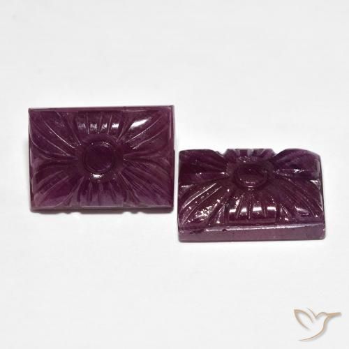 Best Carved Ruby for a pair of Earrings