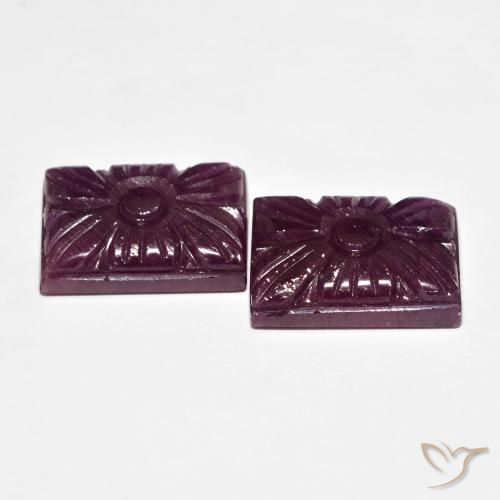 Best Carved Ruby for a pair of Earrings