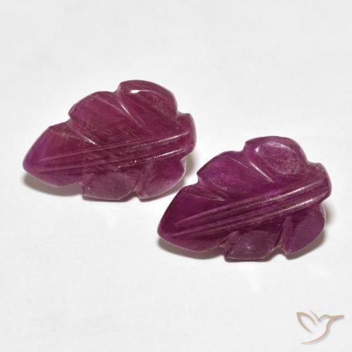 5.53ctw Natural Deep Red Rubies, Fancy, Opaque