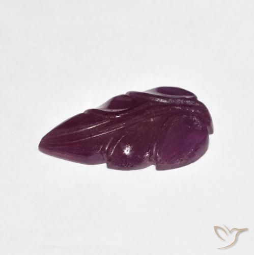 Ruby Gemstone in 16.2 x 9.9 mm Size for Sale, Ruby Stone in Medium Dark-Purple Color