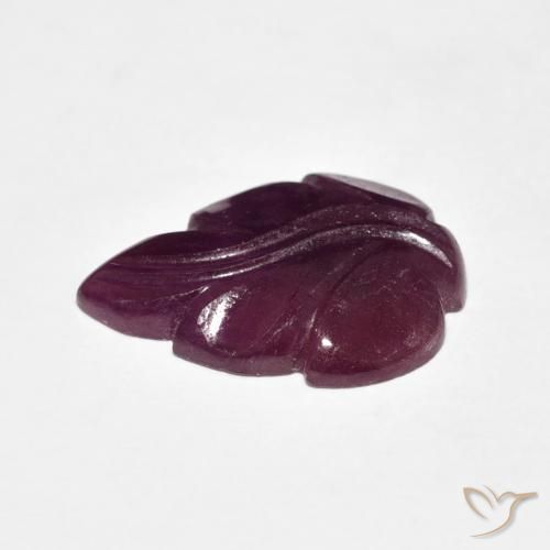 Ruby Gemstone in 18 x 13 mm (calibrated) Size for Sale, Ruby Stone in Reddish Purple Color