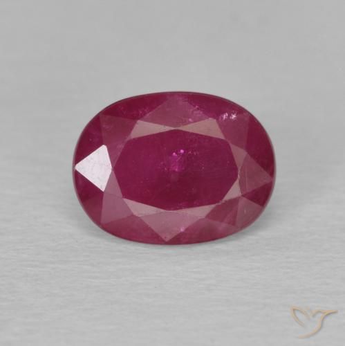 2.23 ct Oval Cut Ruby, 8.3 x 6.2 mm From Myanmar, Photo A