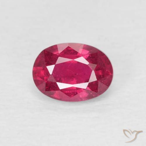 1.19ct Natural Purple-Red Ruby, Oval, VS