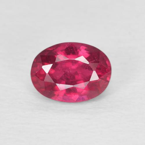 1.31 ct Oval Cut Ruby, 6.9 x 5.2 mm From Madagascar, Photo A