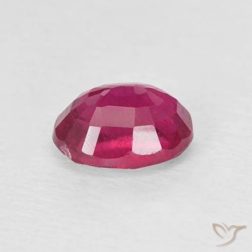 Ruby Gemstone in 6.9 x 5.2 mm Size for Sale, Ruby Stone in Light Red Color