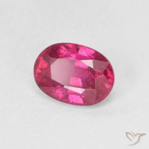 1.17 ct Red Ruby Stone, Natural Ruby in Oval Facet Shape for Sale