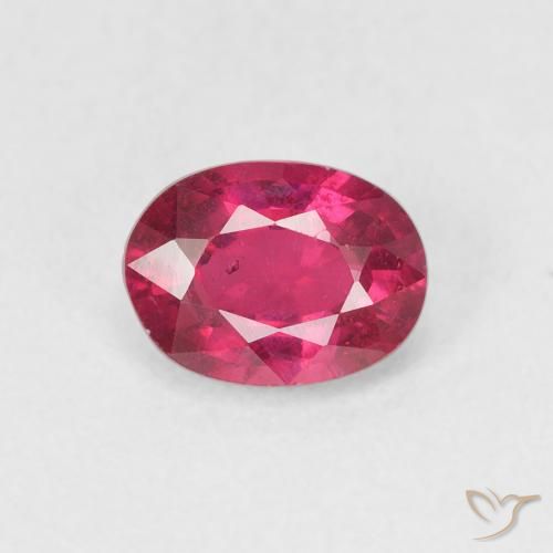 1.17ct Natural Pinkish Red Ruby, Oval, VS