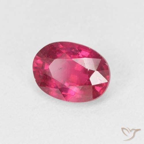 1.17 ct Red Ruby Stone, Natural Ruby in Oval Facet Shape for Sale