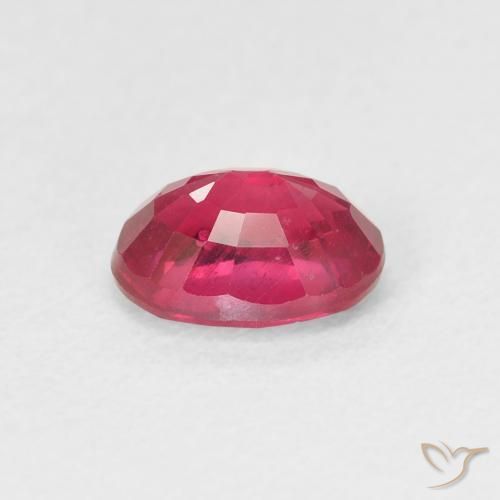 Ruby Gemstone in 7 x 5 mm (calibrated) Size for Sale, Ruby Stone in Pinkish Red Color