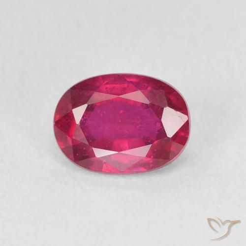 1.24ct Natural Pinkish Red Ruby, Oval, VS