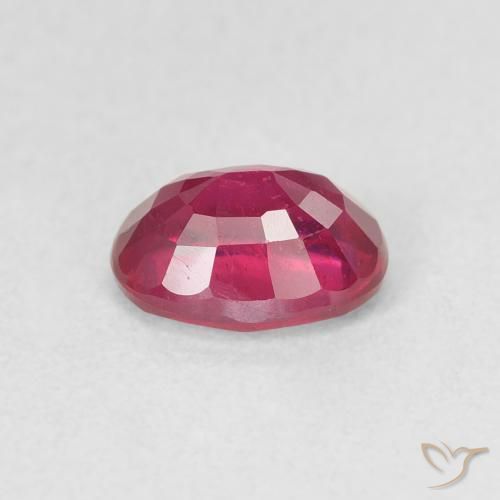 Ruby Gemstone in 7 x 5 mm (calibrated) Size for Sale, Ruby Stone in Pinkish Red Color