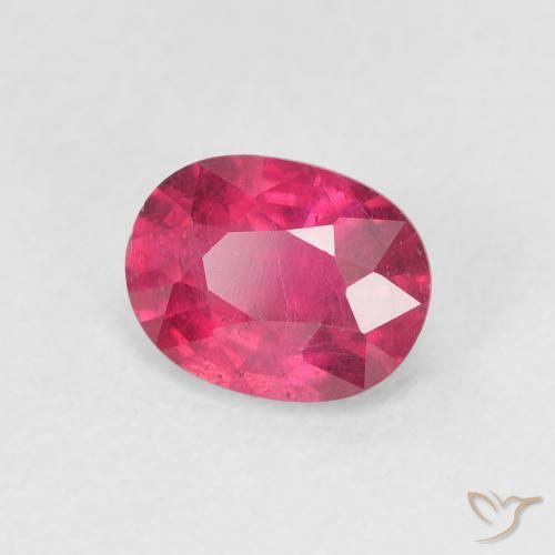 1.31 ct Red Ruby Stone, Natural Ruby in Oval Facet Shape for Sale