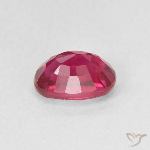 Ruby Gemstone in 7 x 5 mm (calibrated) Size for Sale, Ruby Stone in Pinkish Red Color
