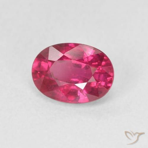 1.19 ct Red Ruby Stone, Natural Ruby in Oval Facet Shape for Sale