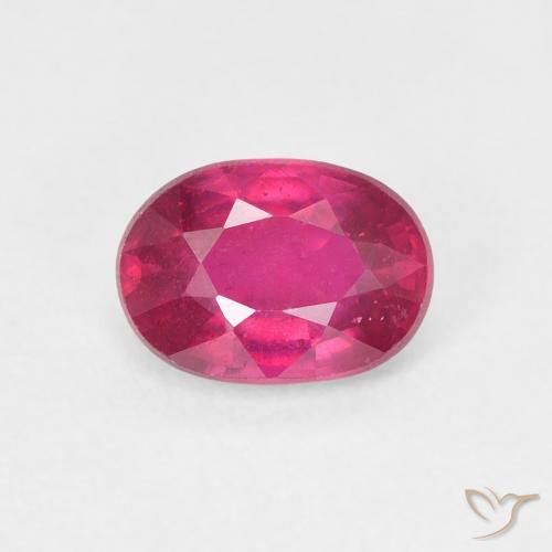 1.17ct Natural Pinkish Red Ruby, Oval, VS