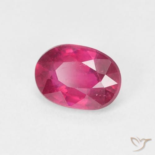 1.17 ct Red Ruby Stone, Natural Ruby in Oval Facet Shape for Sale