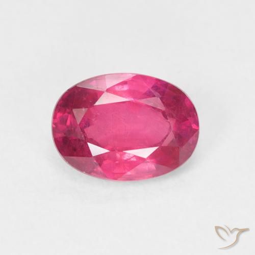 1.21ct Natural Medium Red Ruby, Oval, VS