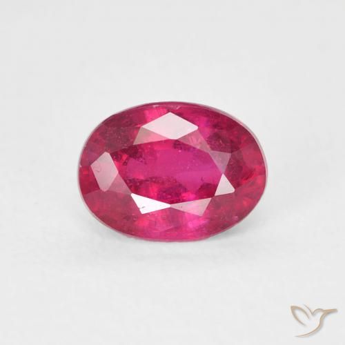 1.19ct Natural Pinkish Red Ruby, Oval, VS