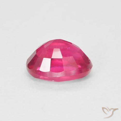 Ruby Gemstone in 7 x 5 mm (calibrated) Size for Sale, Ruby Stone in Pinkish Red Color