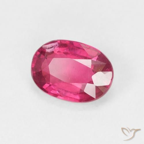 1.18 ct Red Ruby Stone, Natural Ruby in Oval Facet Shape for Sale