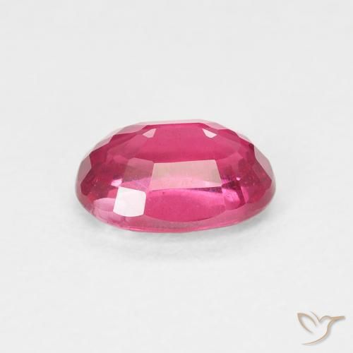 Ruby Gemstone in 7 x 5 mm (calibrated) Size for Sale, Ruby Stone in Pinkish Red Color