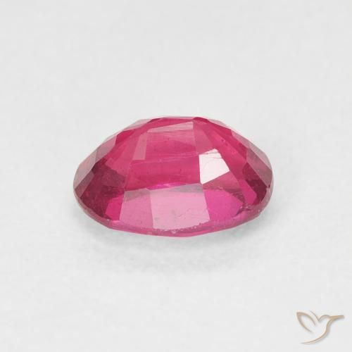 Ruby Gemstone in 7 x 5 mm (calibrated) Size for Sale, Ruby Stone in Pinkish Red Color