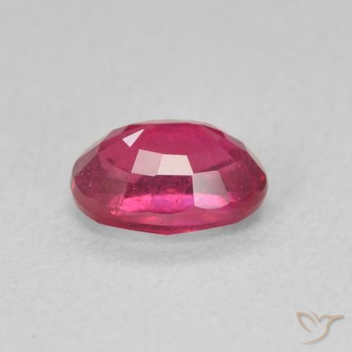 Ruby Gemstone in 7 x 5 mm (calibrated) Size for Sale, Ruby Stone in Light Red Color