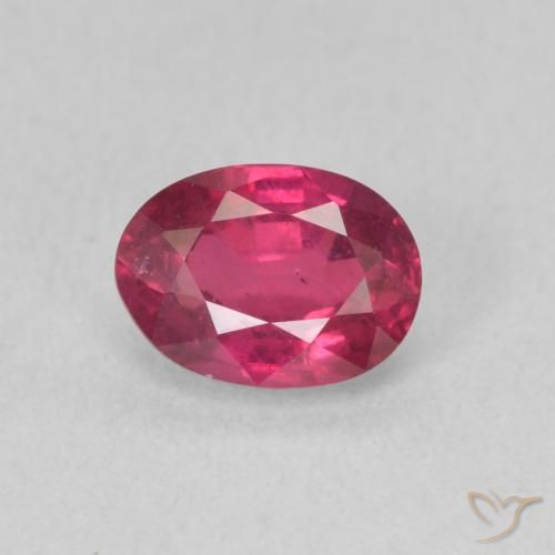 1.17ct Natural Light Red Ruby, Oval, VS