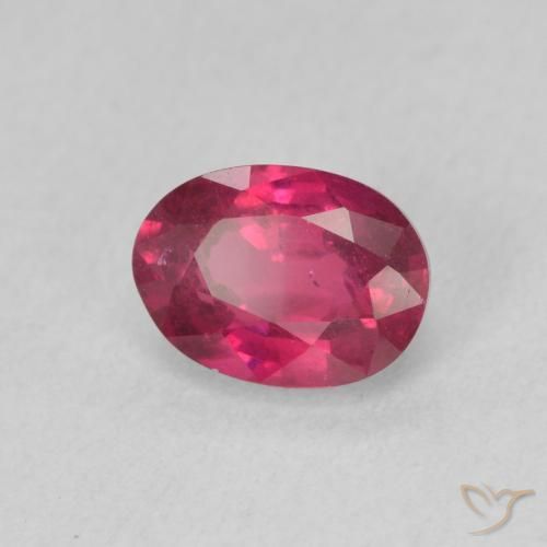 1.17 ct Red Ruby Stone, Natural Ruby in Oval Facet Shape for Sale