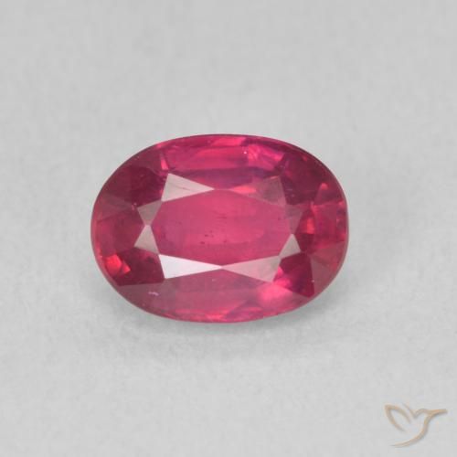 出産祝いなども豊富 Red Light Natural 1.25ct Ruby, VS Oval, ルビー