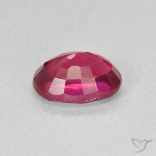 Ruby Gemstone in 7 x 5 mm (calibrated) Size for Sale, Ruby Stone in Light Red Color