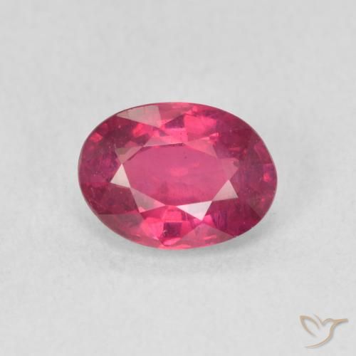 1.14ct Natural Light Red Ruby, Oval, VS