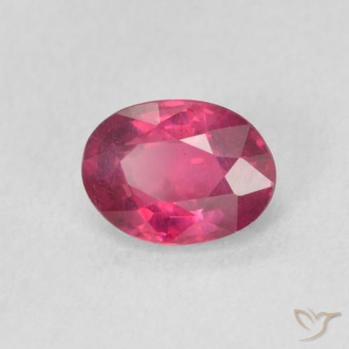 1.14 ct Red Ruby Stone, Natural Ruby in Oval Facet Shape for Sale