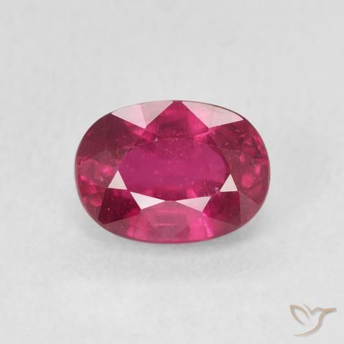 1.46 ct Oval Cut Ruby, 7.1 x 5.2 mm From Madagascar, Photo A
