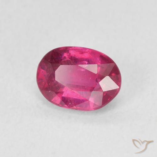 1.17 ct Red Ruby Stone, Natural Ruby in Oval Facet Shape for Sale