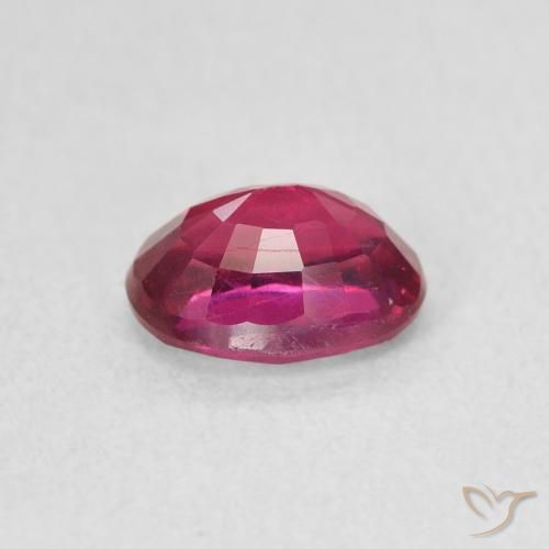 Ruby Gemstone in 7 x 5 mm (calibrated) Size for Sale, Ruby Stone in Medium Red Color