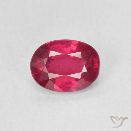 1.19 ct Oval Cut Ruby, 6.8 x 5.1 mm From Madagascar, Photo A