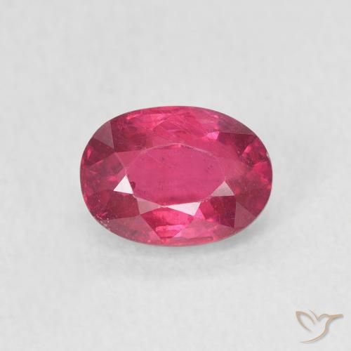 1.26 ct Oval Cut Ruby, 7 x 5.1 mm From Madagascar, Photo A