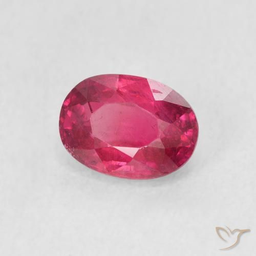 1.26 ct Red Ruby Stone, Natural Ruby in Oval Facet Shape for Sale