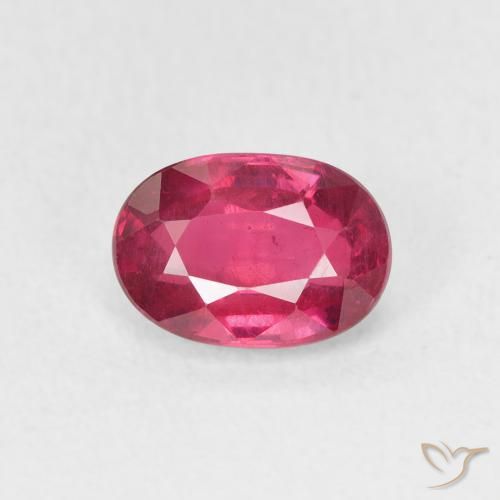 1.27ct Natural Medium Red Ruby, Oval, VS